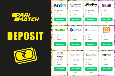 parimatch deposit methods|USING YOUR ACCOUNT .